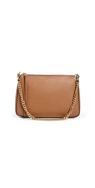 Tory Burch Perry Small Shoulder Bag Autumn Brown One Size | Thumbnail 1