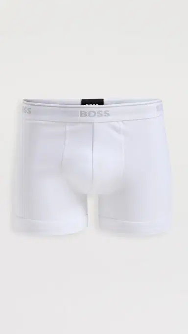 BOSS Classic Cotton Boxer Briefs 3 Pack White | Thumbnail 3 BOSS Classic Cotton Boxer Briefs 3 Pack White | Thumbnail 3