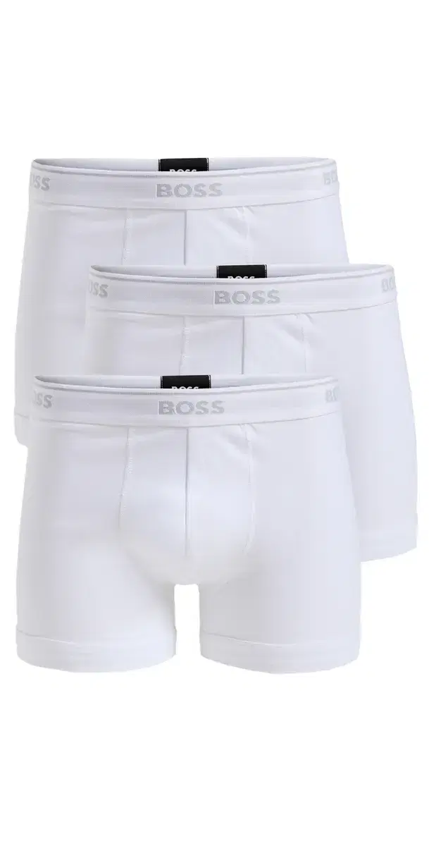 BOSS Classic Cotton Boxer Briefs 3 Pack White
