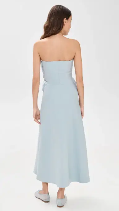 House of Dagmar Sculpted Tube Dress Dove Blue | Thumbnail 3