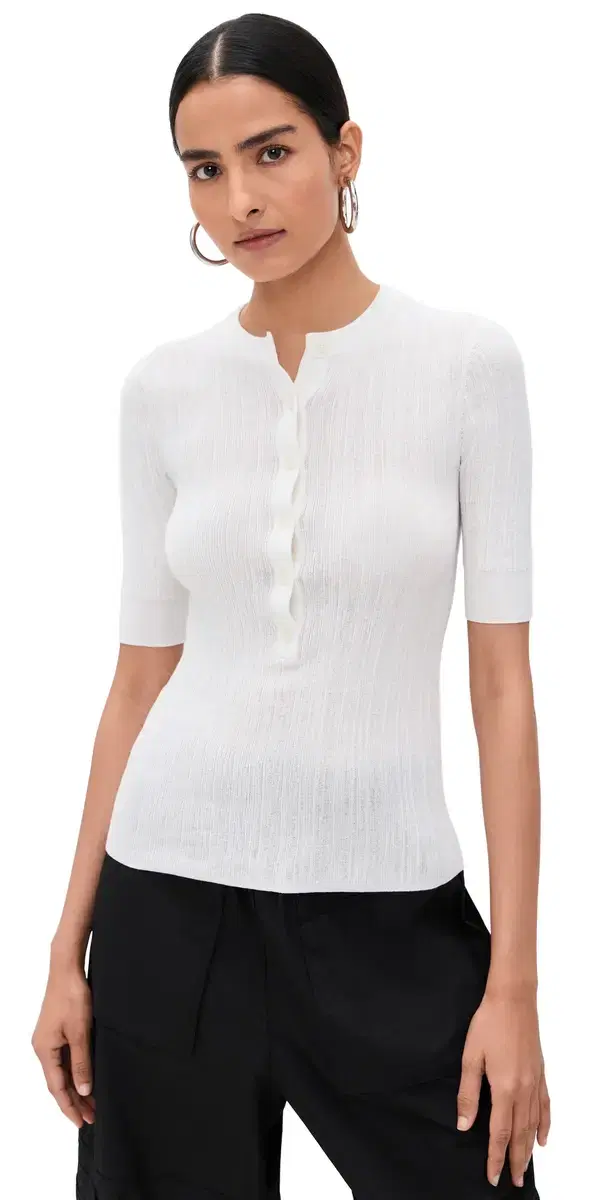 A.L.C. A. .C. Fisher Top Bright White