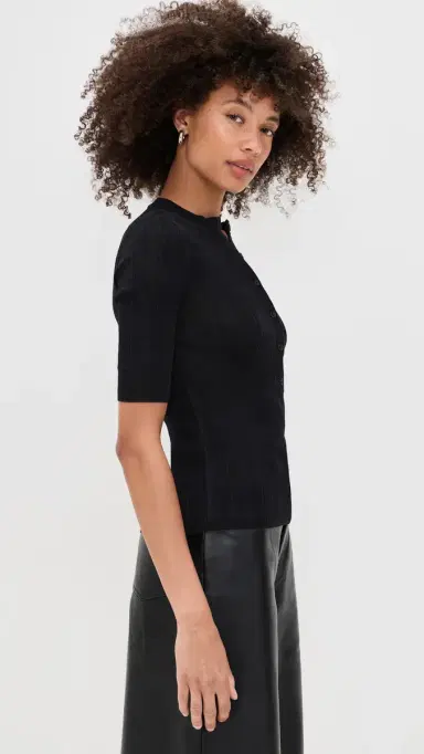 A.L.C. A. L.C. Fisher Top Black S | Thumbnail 4