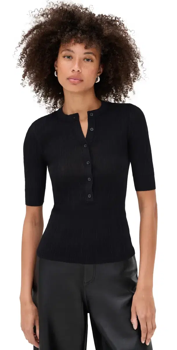 A.L.C. A. .C. Fisher Top Black