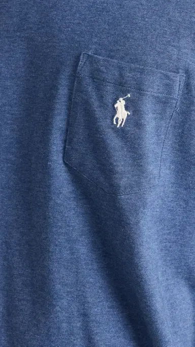Polo Ralph Lauren Classic Fit Pocket Tee Derby Blue Heather M | Thumbnail 6
