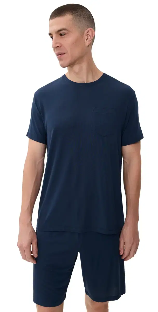 Second Skin Sleep Pocket Tee Dress Blues