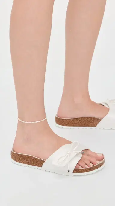 Danielle Frankel X Birkenstock 1774 Madrid Lace Hidden Closure Sandals Pearl White | Thumbnail 3