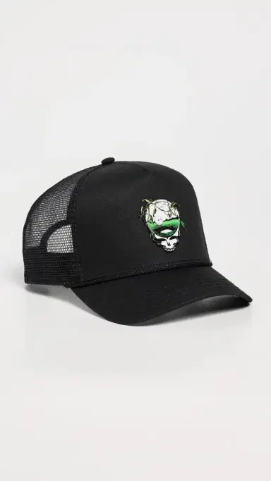 Malbon x Grateful Dead Trucker Cap Black One Size | Thumbnail 2