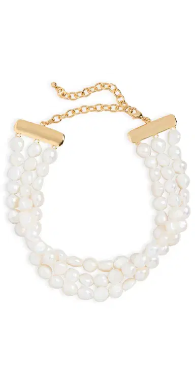 Cult Gaia Nora Choker Pearl One Size | Thumbnail 1