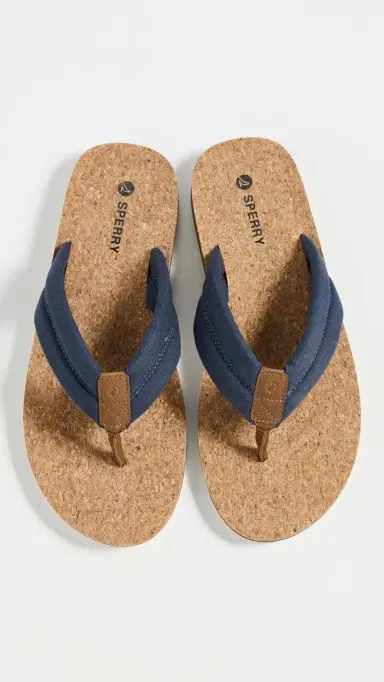 Sperry Porto Sandals Navy Textile Canvas Flocked 9 | Thumbnail 4 Sperry Porto Sandals Navy Textile Canvas Flocked 9 | Thumbnail 4