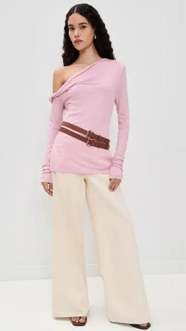Paris Georgia Manahou Top Pale Pink M | Thumbnail 5