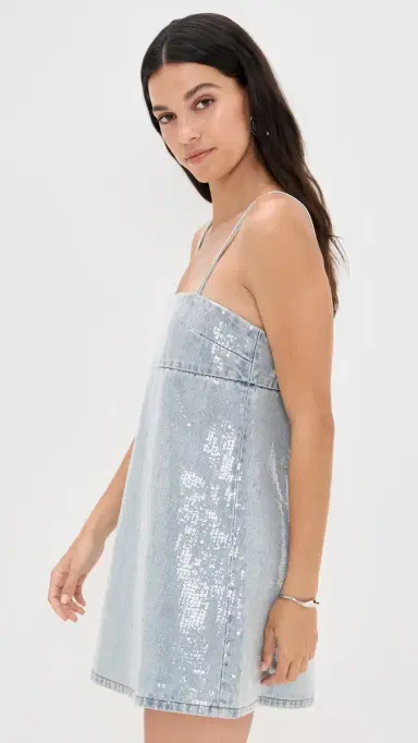 Retrofête Nadiya Denim Dress Coastline | Thumbnail 4 Retrofête Nadiya Denim Dress Coastline | Thumbnail 4