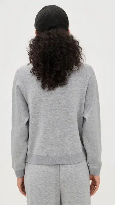 LE BOP Helene Sweatshirt Heather Grey/Merlot M | Thumbnail 3