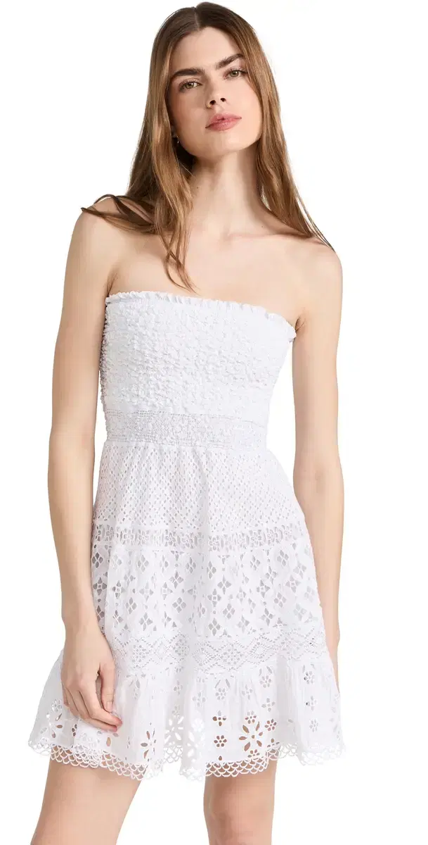TEMPTATION POSITANO Tektite Mini Dress White L