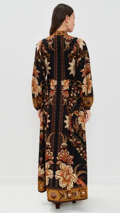 FARM Rio Majestic Garden Black Maxi Dress Majestic Garden Black | Thumbnail 3