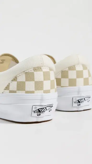Vans Classic Checkerboard Slip On Sneakers Checkerboard Eucalyptus | Thumbnail 4 Vans Classic Checkerboard Slip On Sneakers Checkerboard Eucalyptus | Thumbnail 4