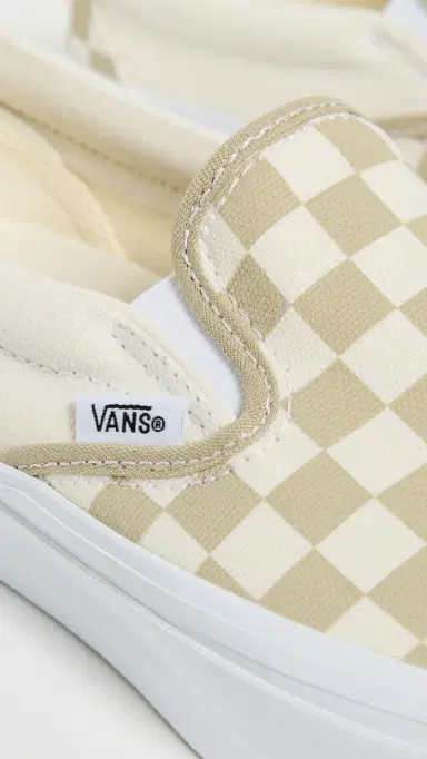 Vans Classic Checkerboard Slip On Sneakers Checkerboard Eucalyptus | Thumbnail 6 Vans Classic Checkerboard Slip On Sneakers Checkerboard Eucalyptus | Thumbnail 6