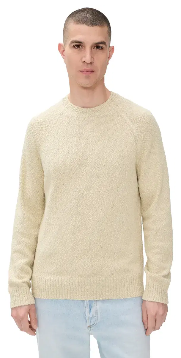 Overlock Raglan weater Whipped Cream
