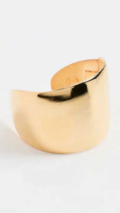 Kenneth Jay Lane Hinged Cuff Bracelet Gold One Size | Thumbnail 2