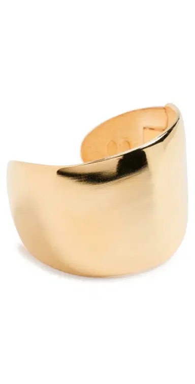 Kenneth Jay Lane Hinged Cuff Bracelet Gold One Size | Thumbnail 1