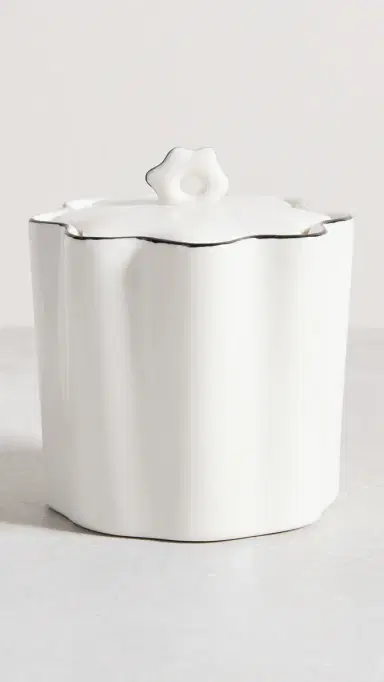 Kassatex Le Marais Cotton Jar White One Size | Thumbnail 2 Kassatex Le Marais Cotton Jar White One Size | Thumbnail 2