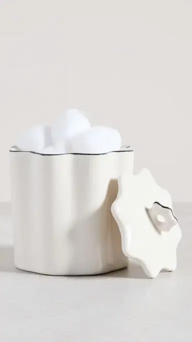 Kassatex Le Marais Cotton Jar White One Size | Thumbnail 3 Kassatex Le Marais Cotton Jar White One Size | Thumbnail 3