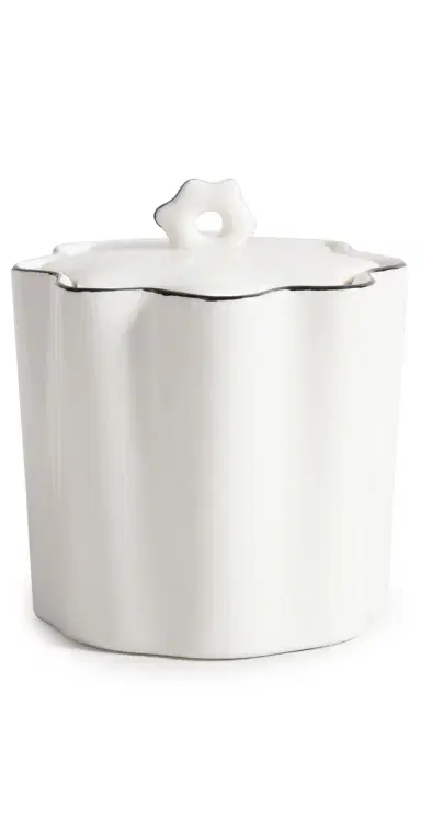 Kassatex Le Marais Cotton Jar White One Size | Thumbnail 1 Kassatex Le Marais Cotton Jar White One Size | Thumbnail 1