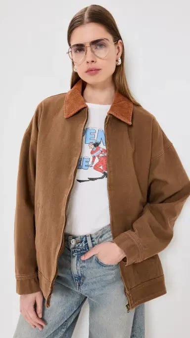 LIONESS Workwear Barn Jacket Chocolate XL | Thumbnail 2
