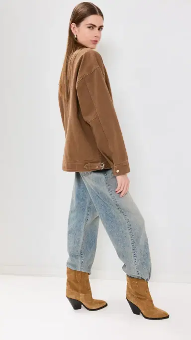 LIONESS Workwear Barn Jacket Chocolate XL | Thumbnail 4