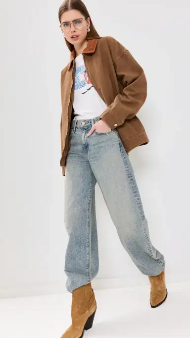 LIONESS Workwear Barn Jacket Chocolate XL | Thumbnail 5