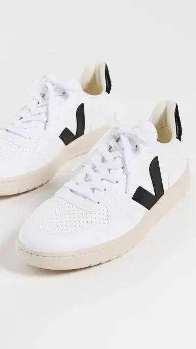 Veja V-10 Lace Up Sneakers White/Black 42 | Thumbnail 5