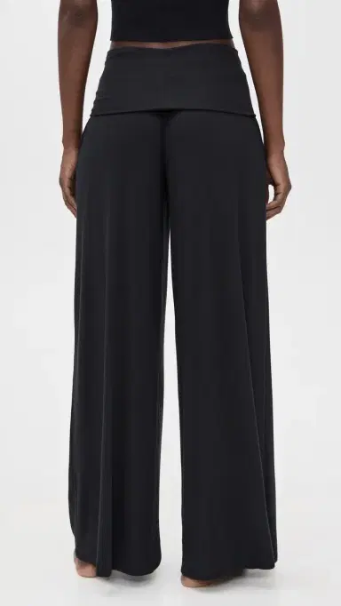 Lunya Soft Modal Rib Fold Over Pants Black | Thumbnail 3 Lunya Soft Modal Rib Fold Over Pants Black | Thumbnail 3