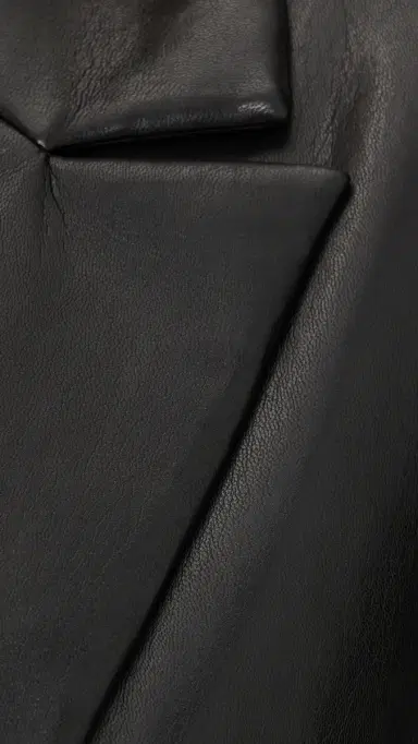 Alice + Olivia Denny Faux Leather Notch Collar Blazer Black L | Thumbnail 6 Alice + Olivia Denny Faux Leather Notch Collar Blazer Black L | Thumbnail 6