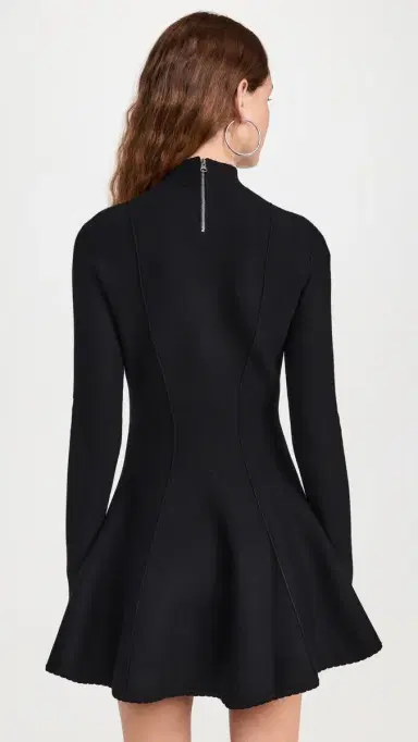 Fleur du Mal Knit Long Sleeve Corset Dress Black | Thumbnail 3 Fleur du Mal Knit Long Sleeve Corset Dress Black | Thumbnail 3