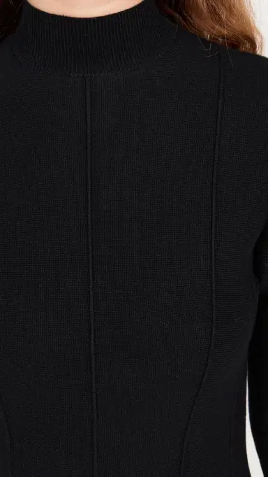 Fleur du Mal Knit Long Sleeve Corset Dress Black | Thumbnail 6 Fleur du Mal Knit Long Sleeve Corset Dress Black | Thumbnail 6