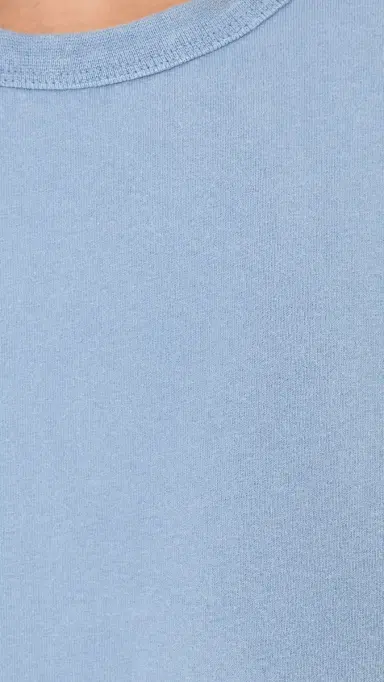 La Ligne Short Sleeve Boyfriend Tee Garment Wash Chambray | Thumbnail 6 La Ligne Short Sleeve Boyfriend Tee Garment Wash Chambray | Thumbnail 6