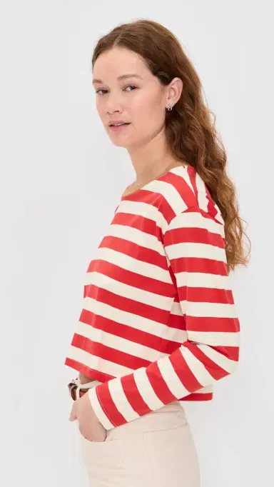 State & Lake Cricket Striped Tee Red/ | Thumbnail 4