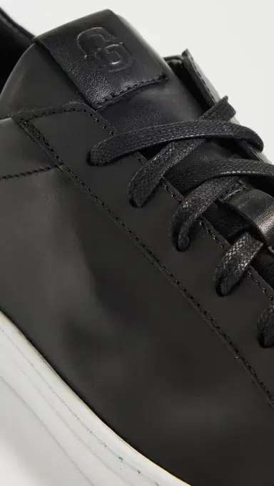 GREATS Reign Low Top Leather Sneakers Nero 8 | Thumbnail 5