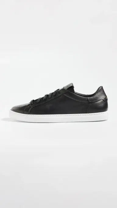 GREATS Reign Low Top Leather Sneakers Nero 8 | Thumbnail 6