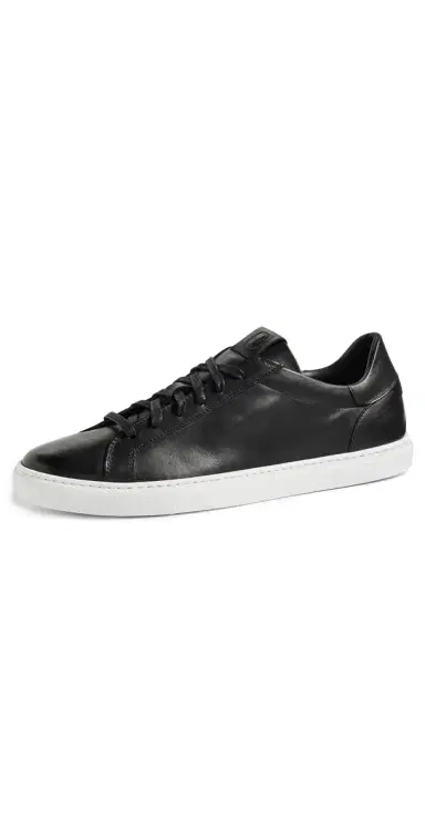 GREATS Reign Low Top Leather Sneakers Nero 8 | Thumbnail 1