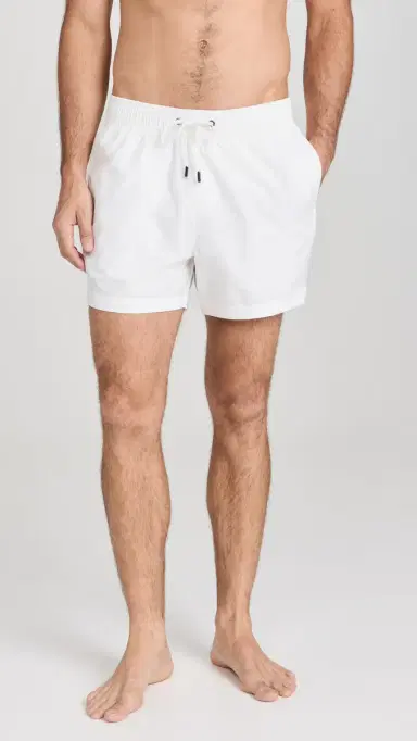 Onia Charles Swim Trunks 5 White L | Thumbnail 2