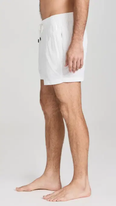 Onia Charles Swim Trunks 5 White L | Thumbnail 4