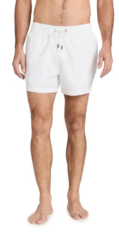 Onia Charles Swim Trunks 5 White L | Thumbnail 1