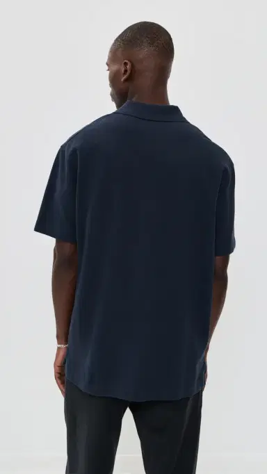 Maison Kitsuné Grey Fox Head Patch Comfort Polo Classic Navy M | Thumbnail 3