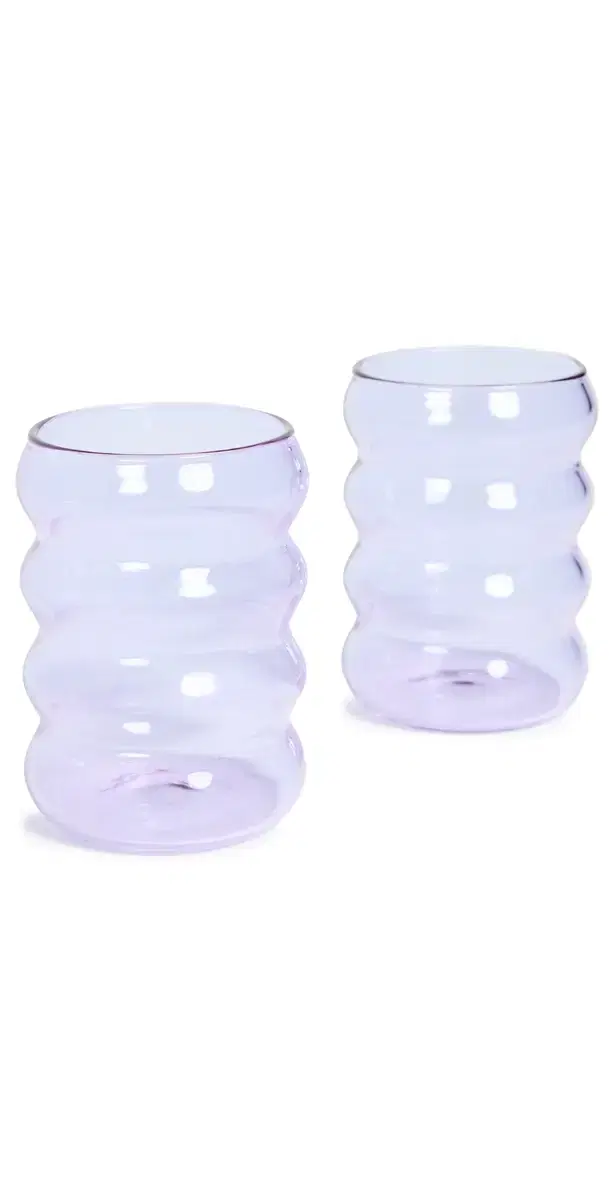 Sophie Lou Jacobsen Ripple Cups Set of 2 Lilac One Size