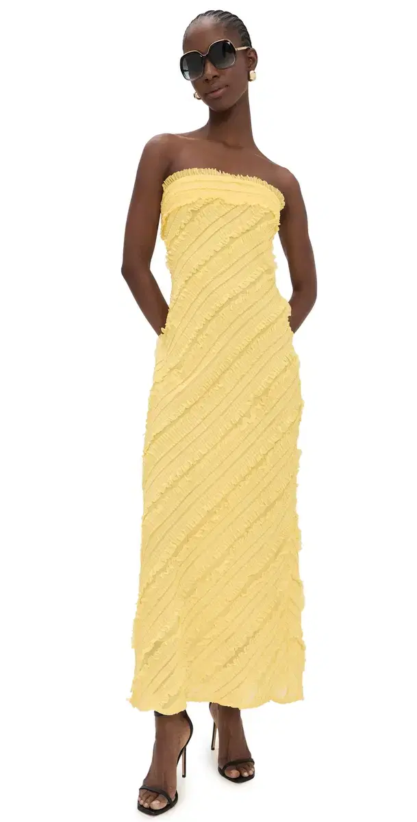 endless rose Strapless axi Dress Butter