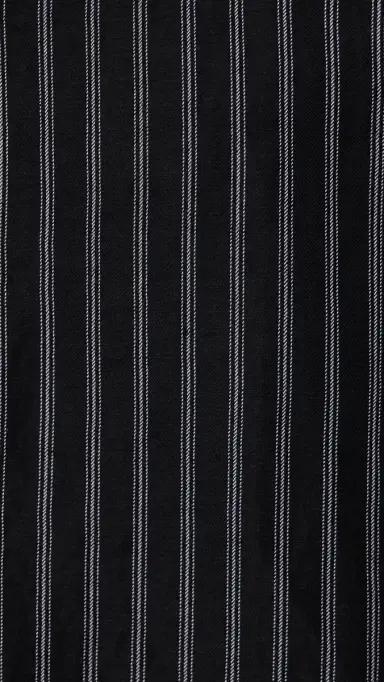 Willy Chavarria Camp Collar Shirt White/Black tripe | Thumbnail 6
