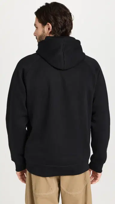 Carhartt WIP Hooded Chase Sweatshirt Black/Gold | Thumbnail 3 Carhartt WIP Hooded Chase Sweatshirt Black/Gold | Thumbnail 3