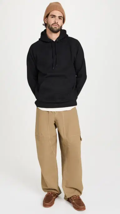 Carhartt WIP Hooded Chase Sweatshirt Black/Gold | Thumbnail 5 Carhartt WIP Hooded Chase Sweatshirt Black/Gold | Thumbnail 5