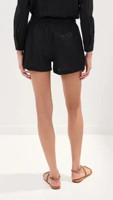 LE BOP Cecelia Eyelet Shorts Black | Thumbnail 3 LE BOP Cecelia Eyelet Shorts Black | Thumbnail 3