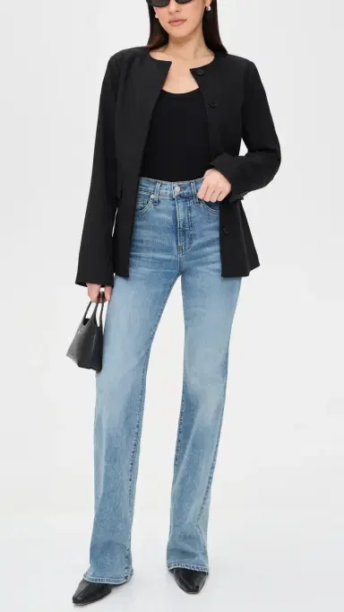 Veronica Beard Jean Crosbie Wide Leg Jeans Rebel Stone | Thumbnail 5 Veronica Beard Jean Crosbie Wide Leg Jeans Rebel Stone | Thumbnail 5